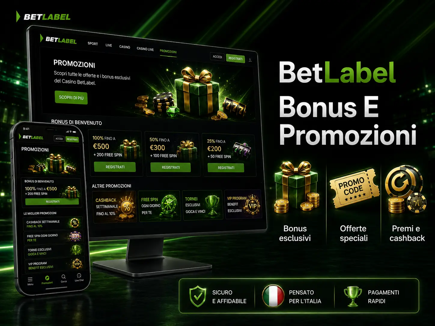 BetLabel Bonus E Promozioni Per Gli Utenti In Italia