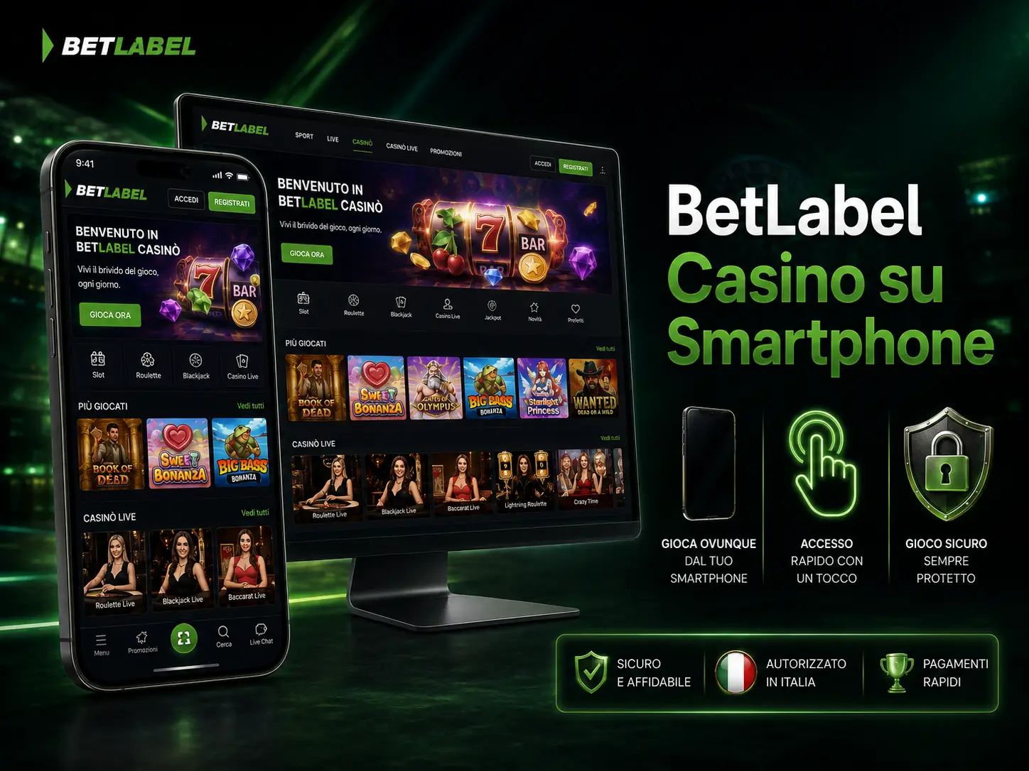 BetLabel Casino Su Smartphone
